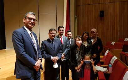 Prof. Sojin Shin leads delegation of IR @ TIU students to Indian Embassy Event